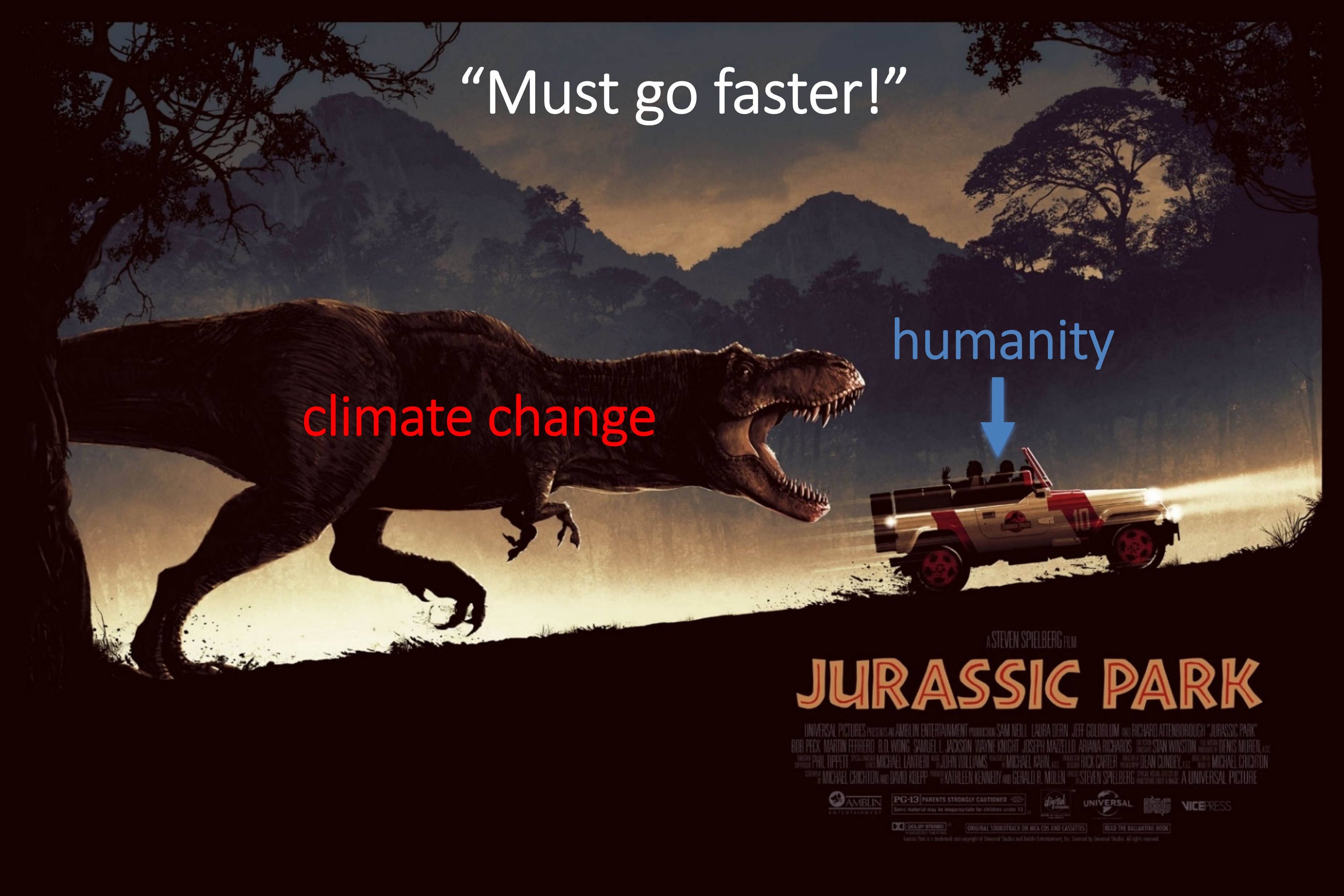 Climate change chasing humanity — Must go faster!